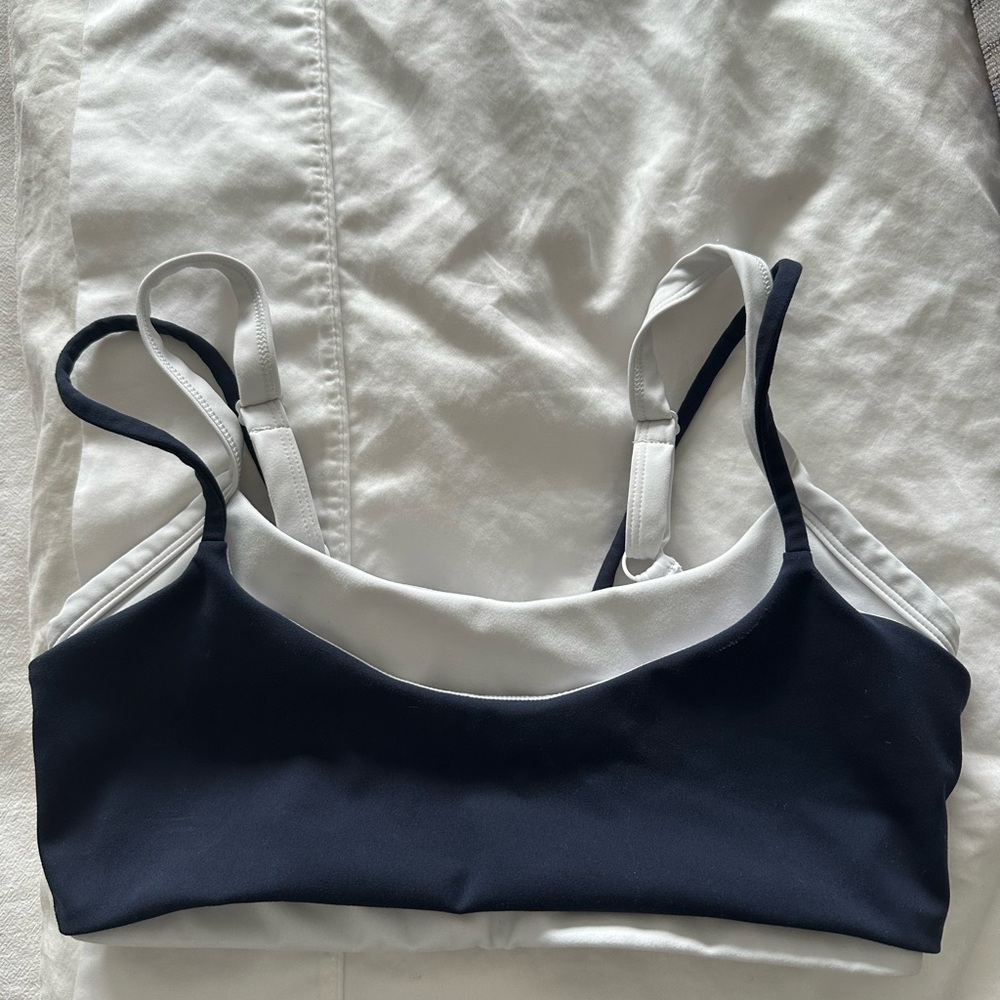 Women's Two-Tone Bra - Navy and White